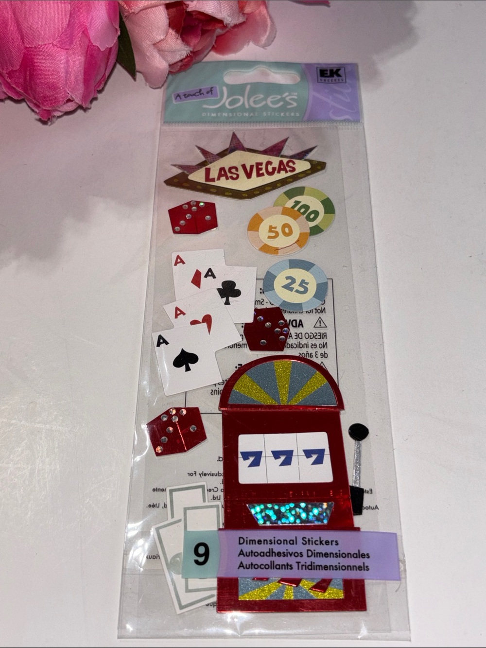 JOLEE’S Las Vegas Dimensional Stickers Las Vegas Scrapbook Stickers NEW